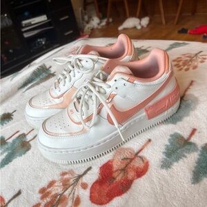 Nike Air Force 1 Shadow “White Coral Pink” Women’s Size 7